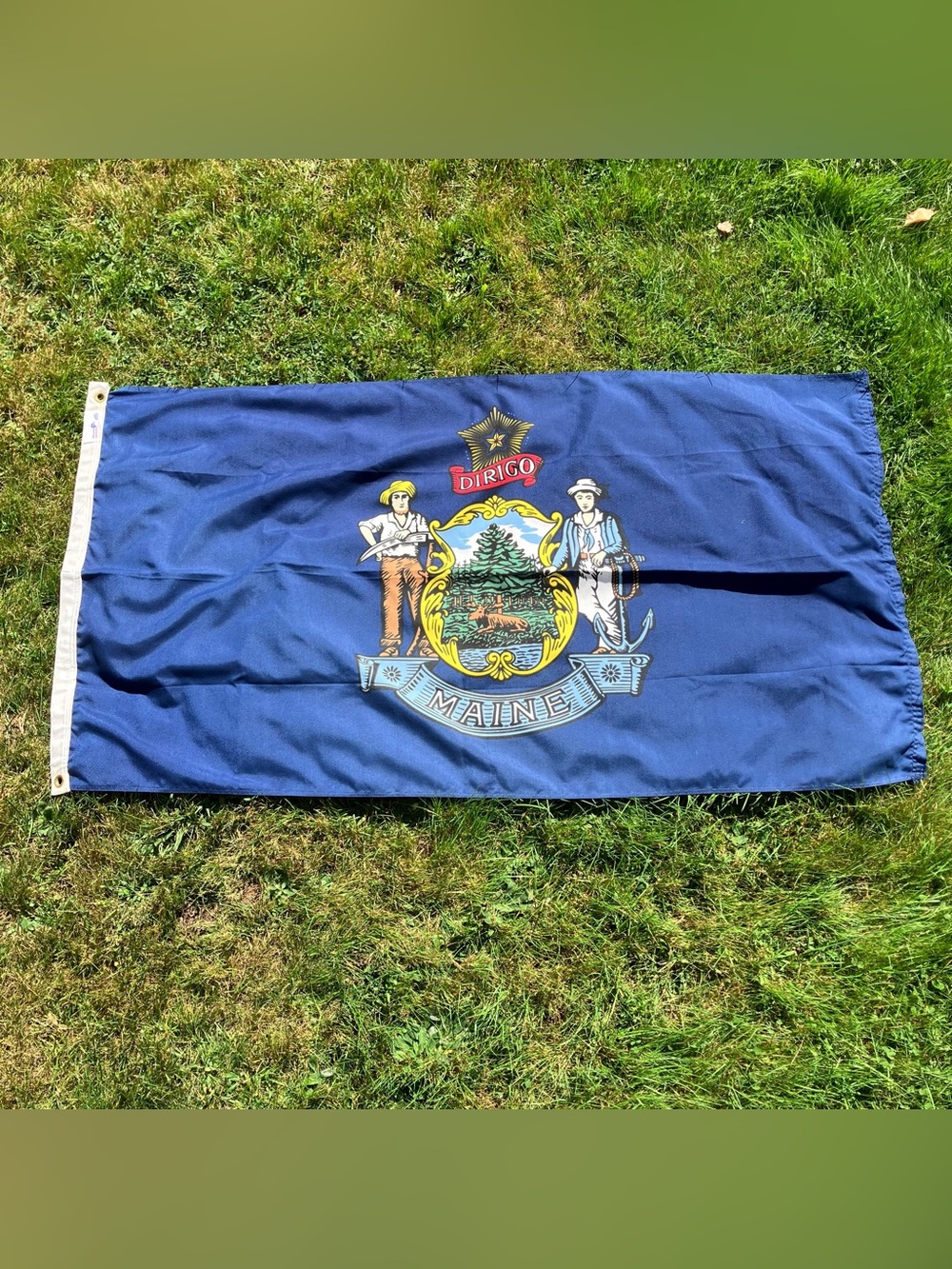 Maine State Flag Dirigo Flag Outdoor Blue 32x60” SpecrtraPro Nice Quality USA. I